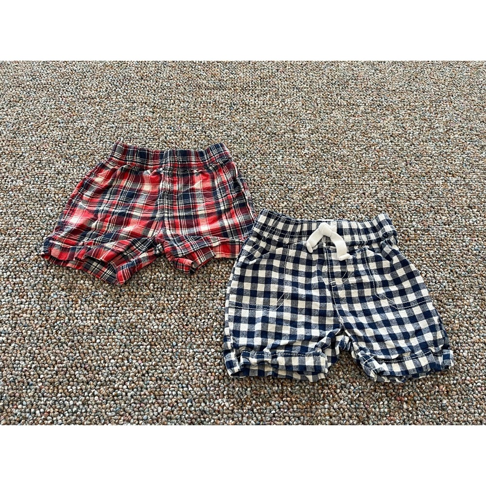 Carter's Set of 2 Boys Checkered Summer Shorts 18M